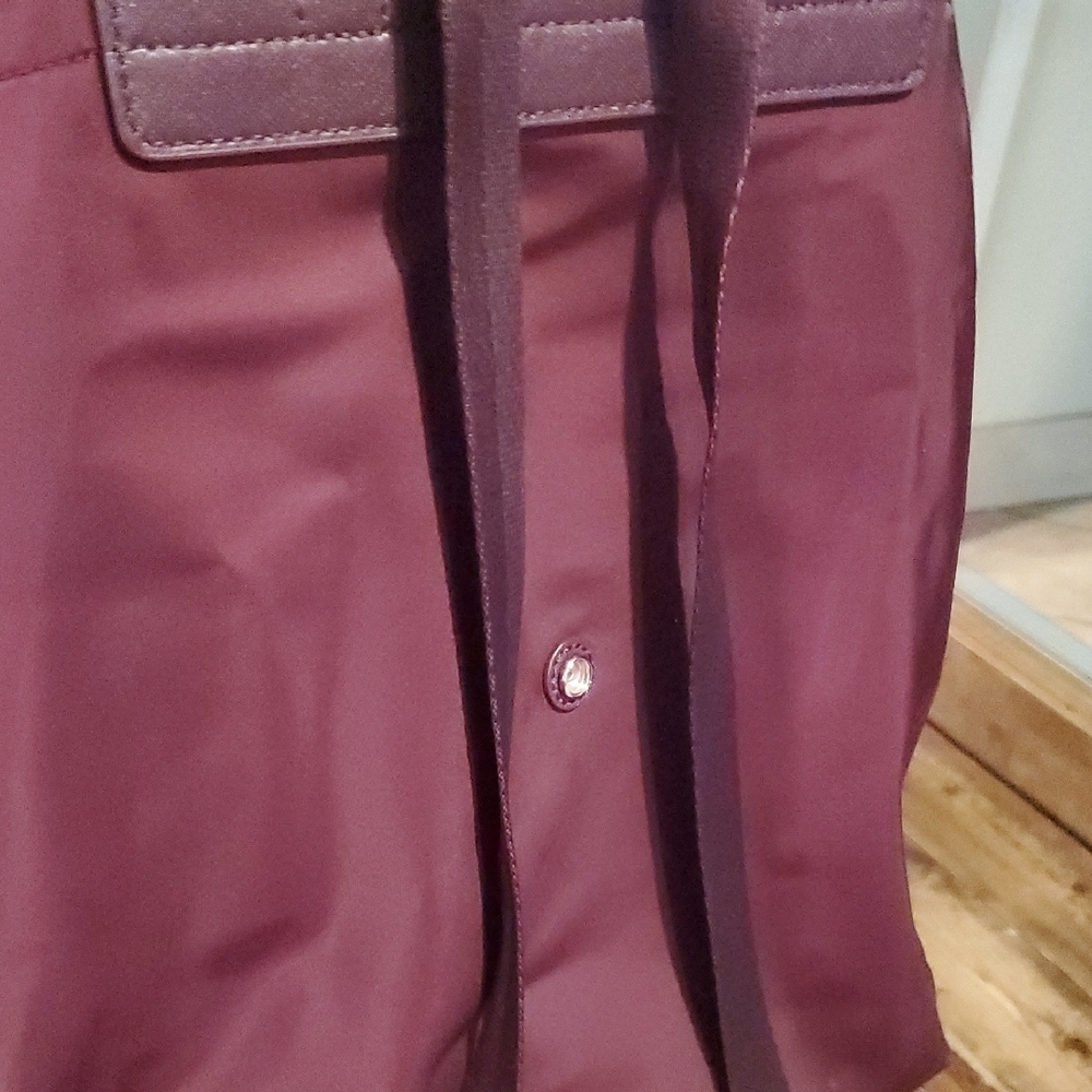 Tory Burch Burgandy Nylon Backpack - Picture 10 of 12